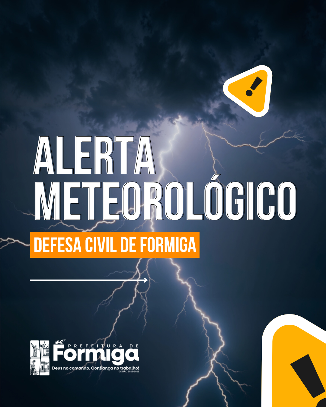 Alerta Meteorológico – Defesa Civil de Formiga
