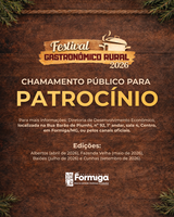 Chamamento Público para Patrocínio - Festivais Gastronômicos Rurais