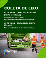 Coleta de Lixo - Semana Santa