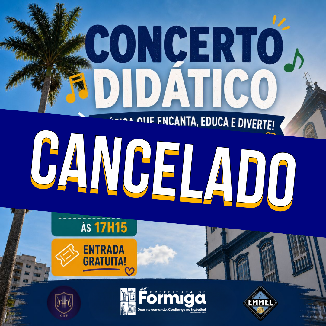 Concerto Didático da EMMEL é cancelado devido às condições climáticas