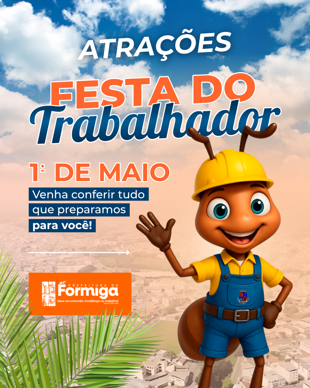 Dia do Trabalhador será celebrado com programação especial, esporte e lazer