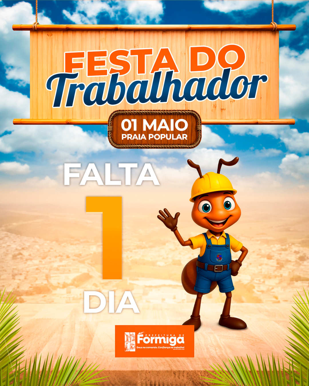 Festa do Trabalhador! FALTA 1 DIA!