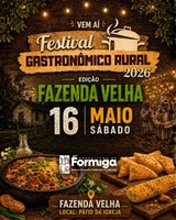 Festival Gastronômico Rural 2026 – Edição Fazenda Velha