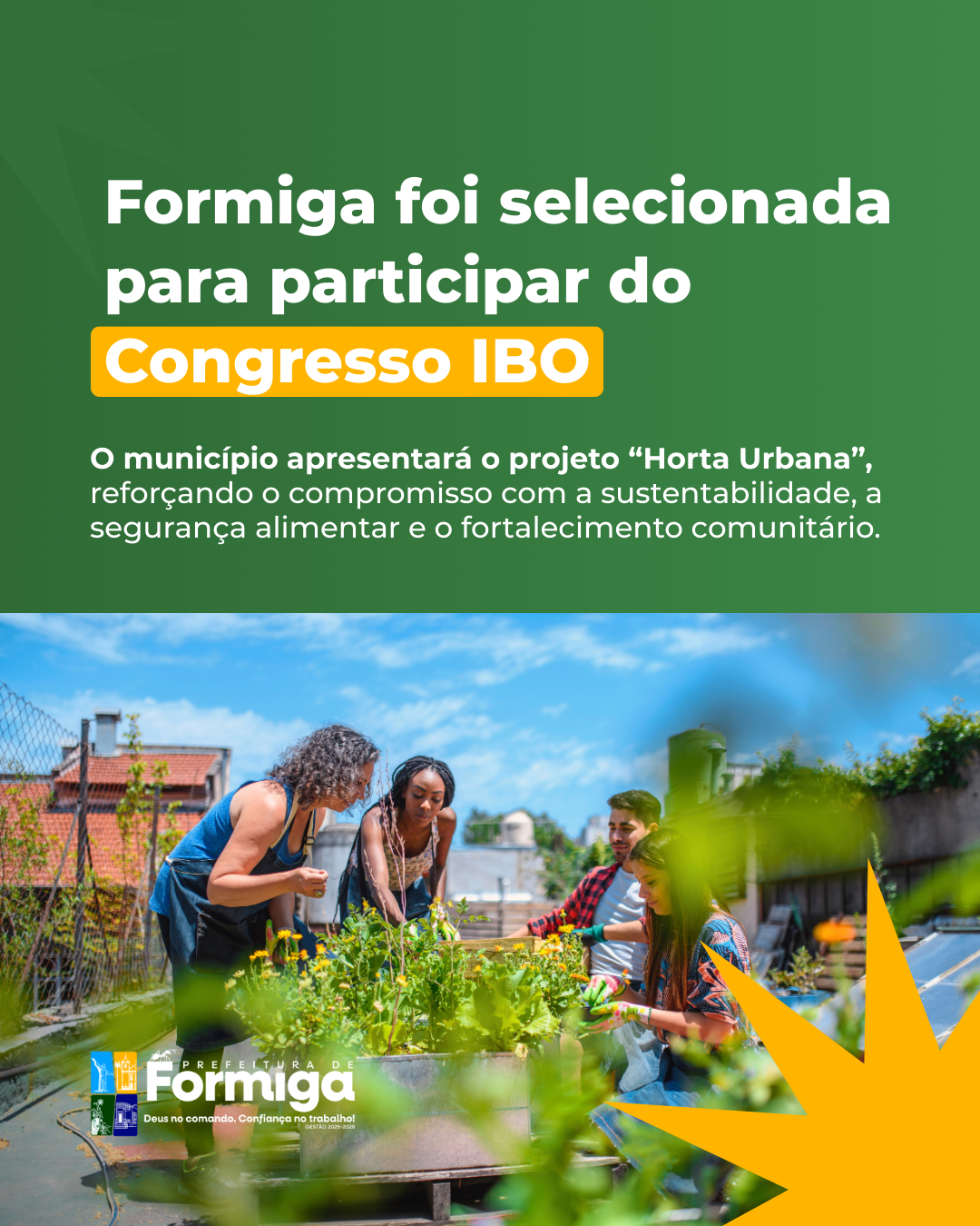 Formiga é selecionada para participar de Congresso Técnico-Científico de Agricultura Orgânica na UNICAMP