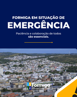 A Prefeitura de Formiga informa que o município segue em situação de emergência, com ações contínuas para restabelecer serviços e garantir a segurança da população.