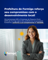 Formiga fortalece economia local com preferência a Micro e Pequenas Empresas em licitações