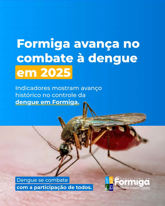 Formiga vira o jogo contra a Dengue e registra os melhores indicadores da história em 2025