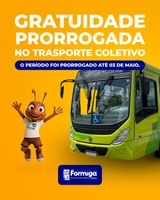 Gratuidade no transporte público é prorrogada até 03 de maio