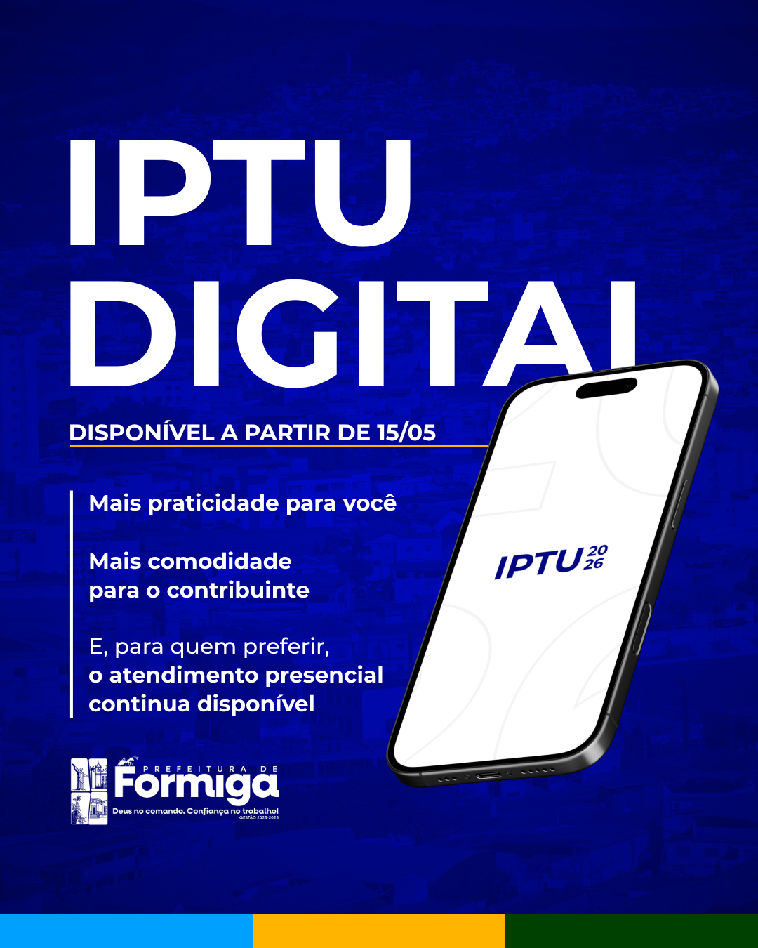 IPTU 2026: disponível a partir de 15 de maio