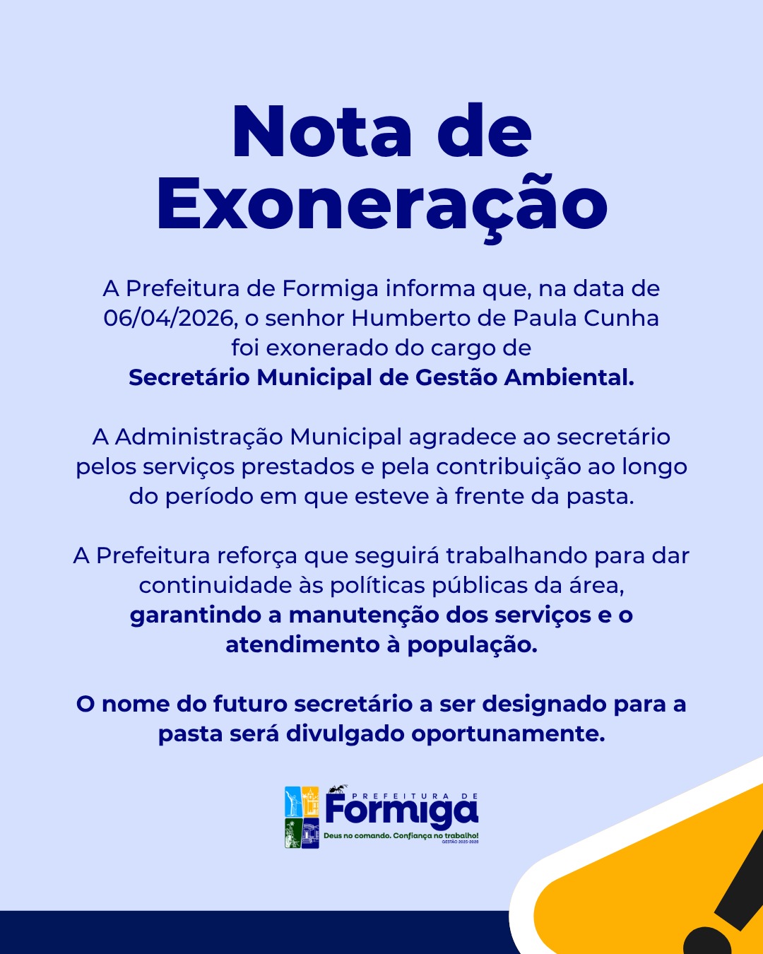 Nota de Exoneração