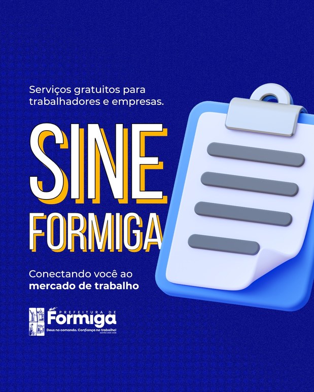 O SINE está aqui para conectar você ao mercado de trabalho!