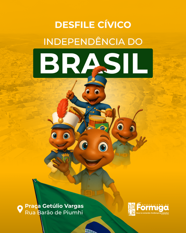 Formiga se prepara para celebrar a Independência do Brasil com tradicional Desfile Cívico