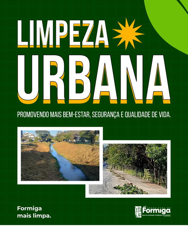 Prefeitura de Formiga realiza serviços de limpeza urbana em vários pontos da cidade