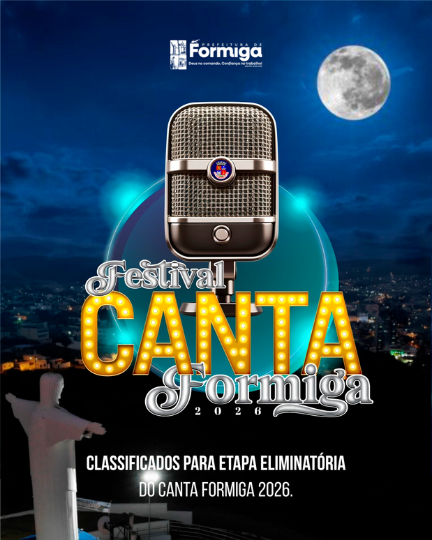 Canta Formiga 2026: divulgadas as 20 músicas classificadas para a etapa eliminatória do festival
