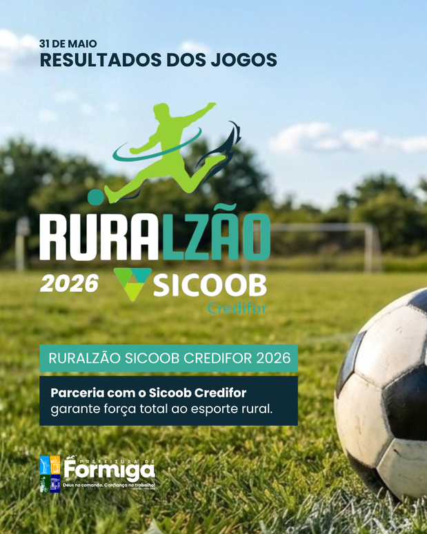 Ruralzão Sicoob Credifor 2026 – Resultados dos jogos de 31 de maio