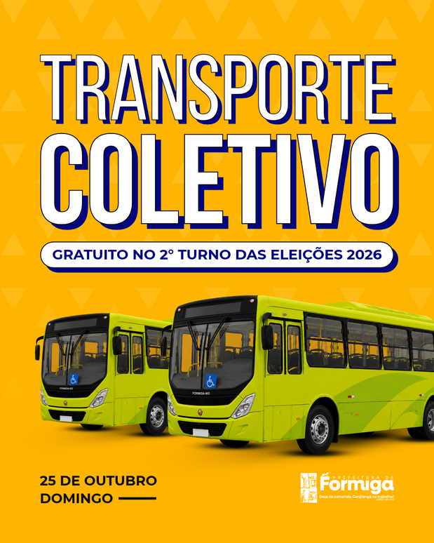 Eleições 2026: Prefeitura informa gratuidade do transporte coletivo urbano no segundo turno