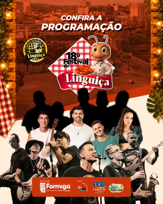 Prefeitura de Formiga divulga programação do 18º Festival da Linguiça
