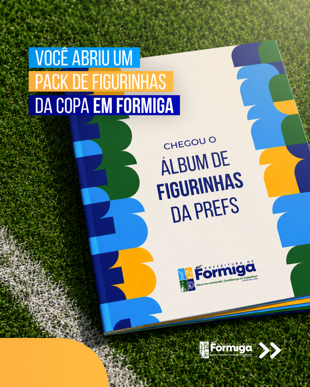 Prefeitura de Formiga lança álbum de figurinhas e destaca coleção de conquistas do Município
