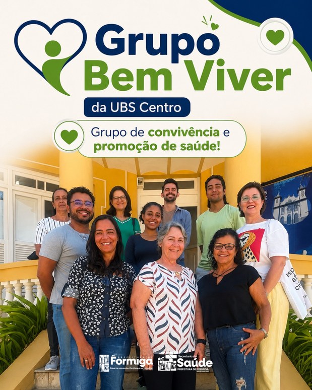 Grupo Bem Viver, da UBS Centro, promove encontros de convivência e promoção da saúde