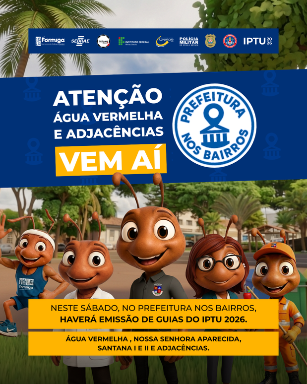 Prefeitura nos Bairros: 3ª edição oferece emissão de guias do IPTU 2026