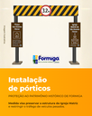 Pórticos limitadores de altura começam a ser instalados no entorno da Igreja Matriz São Vicente Férrer