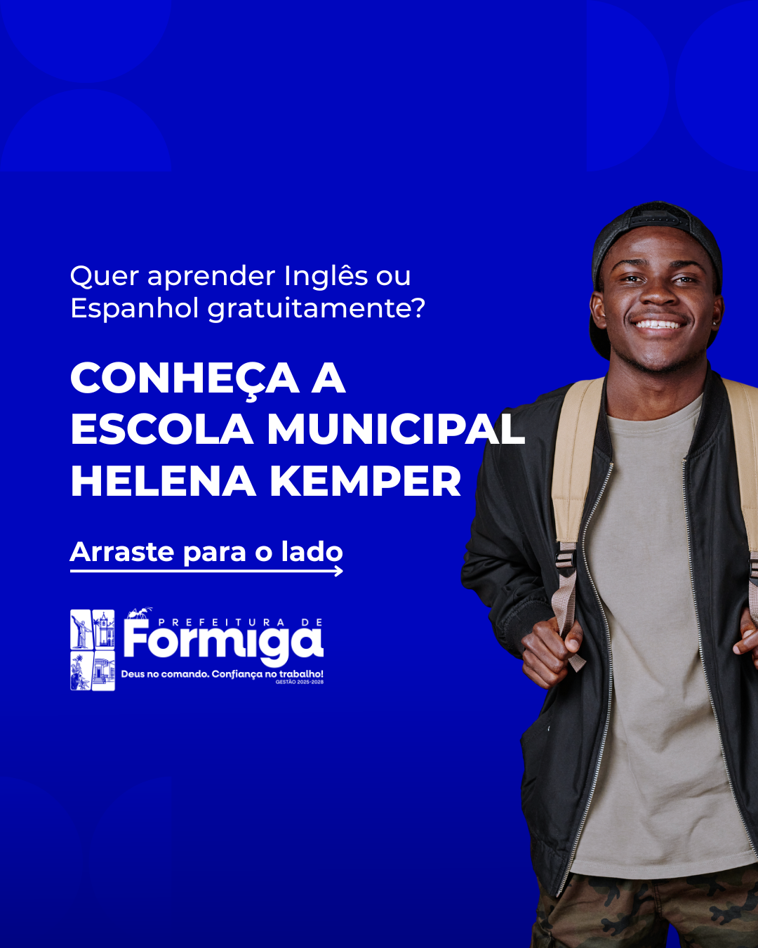 Prefeitura abre matrículas para cursos gratuitos de Inglês e Espanhol na Escola Municipal de Línguas