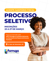 Prefeitura de Formiga abre Processo Seletivo Simplificado para Agente Sanitário Fiscal