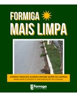 Prefeitura de Formiga realiza ação de limpeza urbana na Avenida Geraldo Almeida