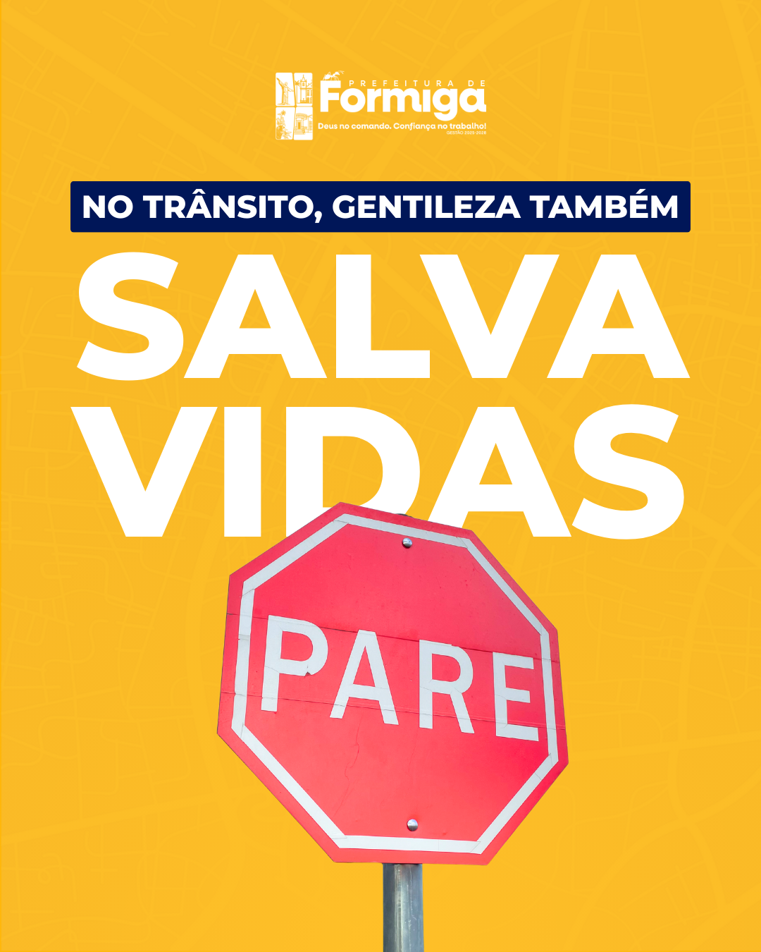 Prefeitura de Formiga reforça conscientização no trânsito durante o Maio Amarelo