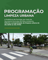 Programação de Limpeza Urbana - 23 a 27/02