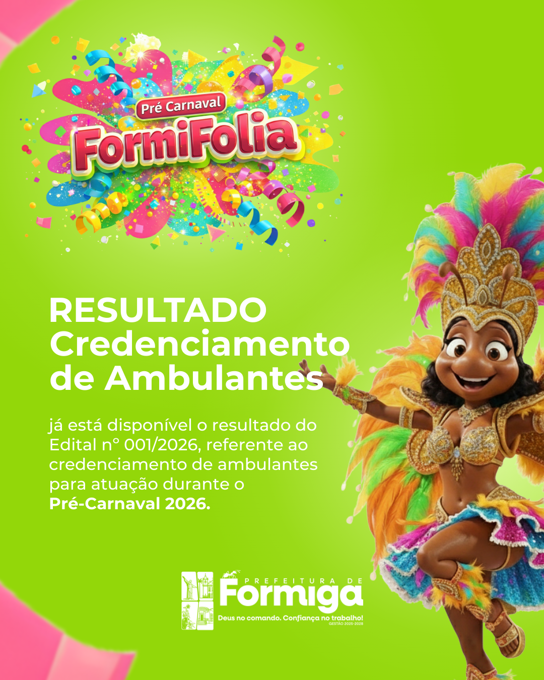 Resultado – Credenciamento de Ambulantes | Pré-Carnaval 2026