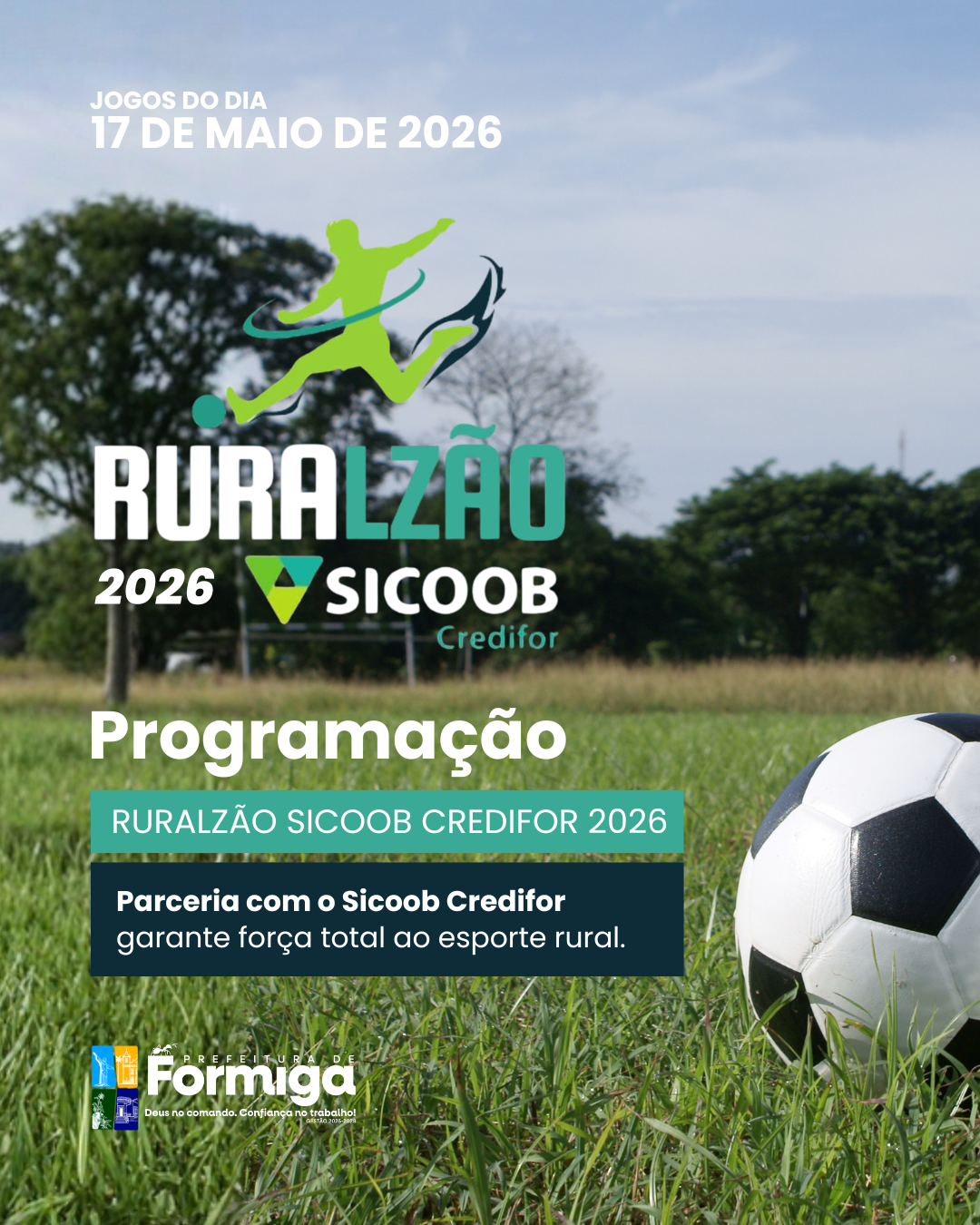 Ruralzão Sicoob Credifor 2026 - Jogos 17/05