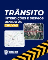 Atenção motoristas e pedestres às rotas alternativas!